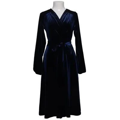 Wrap dress (Blue) from Jumperfabriken Elastane, Polyester