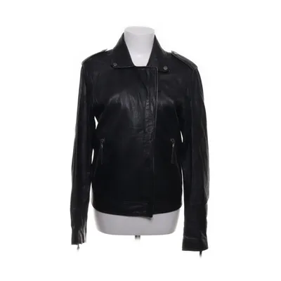 Leather jacket (Black) from Moss Copenhagen Cotton, Polyester, Leather