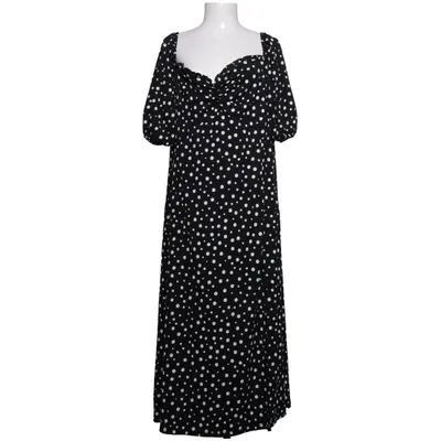 Kjole (Sort, Hvid) fra Monki Elastan, Polyester