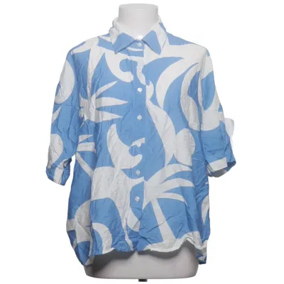 Short sleeve shirt (Blue, White) from Unika Polyamide, Viscose