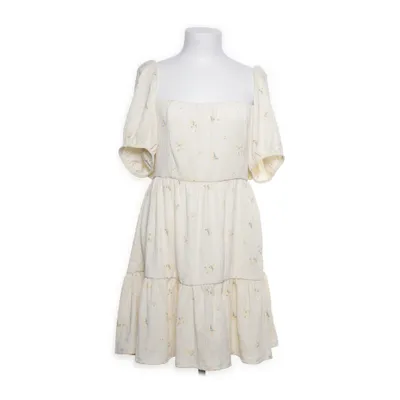 Klänning (Beige, Flerfärgad) från Gina Tricot Elastan, Polyester