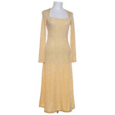 Maxi jurk (Geel, Wit) van H&M Polyester, Elastaan