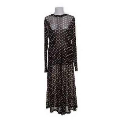 Långklänning (Svart, Beige) från VRS Woman Polyester, Elastan
