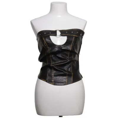 Tube top (Zwart, Bruin) van PrettyLittleThing Polyurethaan, Viscose
