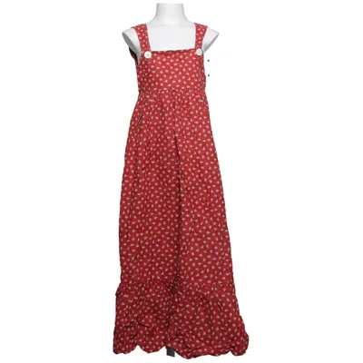 Robe salopette (Rouge, Multicolore)