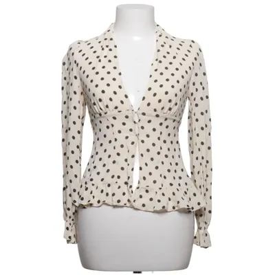 Blouse (Beige, Zwart) van Reformation Viscose