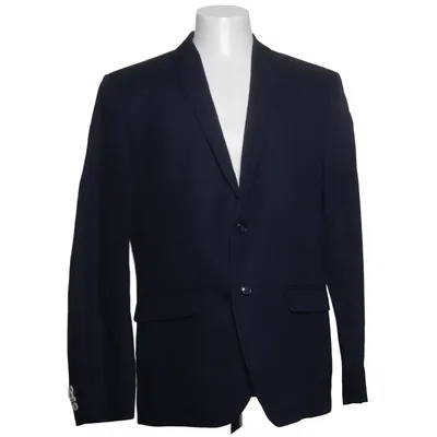 Blazer (Blue) from H&M Cotton, Linen, Viscose