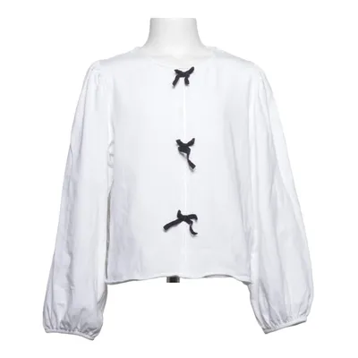 Bluse (Hvid, Sort) fra Zara Bomuld