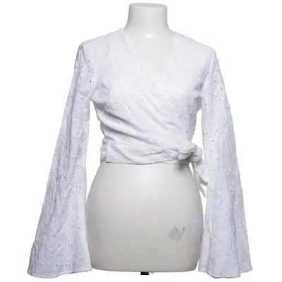 Blouse portefeuille (Blanc) de NA-KD Coton