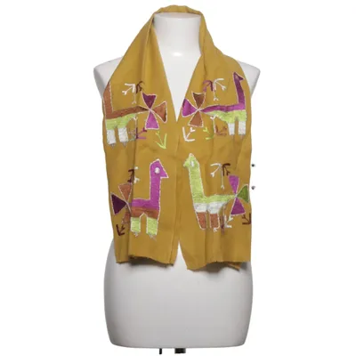 Suit scarf (Yellow, Multicolored) from Épice Viscose, Wool