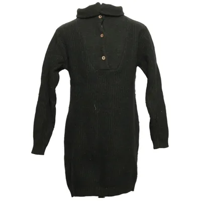 Robe à col roulé (Vert) de Lili Gaufrette Laine
