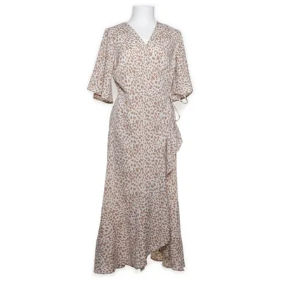 Omlottklänning (Beige, Vit) från Pernilla Wahlgren Polyester