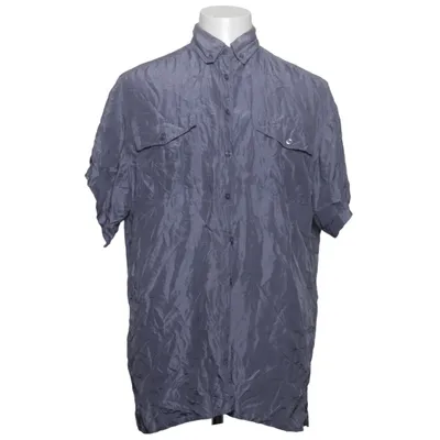 Short sleeve shirt (Blue) from Angelo Litrico Silk
