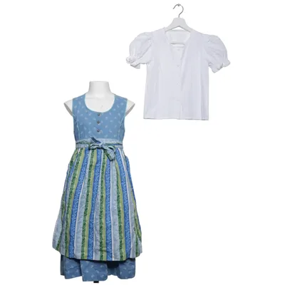 Dirndl (Blue, Green, White) from Isar-Trachten Cotton