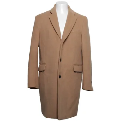 Coat (Brown) from Topman Acrylic, Polyamide, Polyester, Viscose, Wool