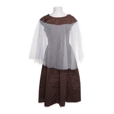 Klänning (Brun, Vit) från Rock by Sweden Bomull