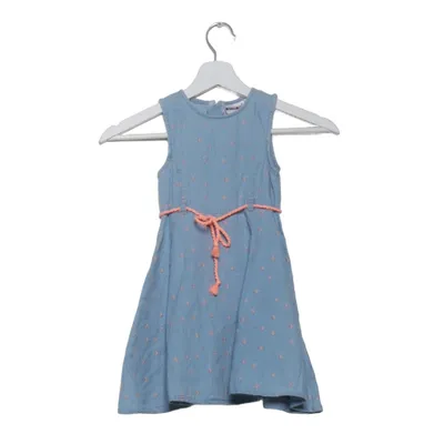 Jurk (Blauw, Oranje) van Stop + Go Katoen