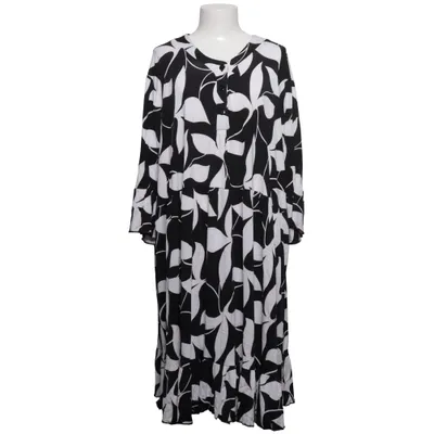 Jurk (Zwart, Wit) van AKH Fashion Elastaan, Viscose