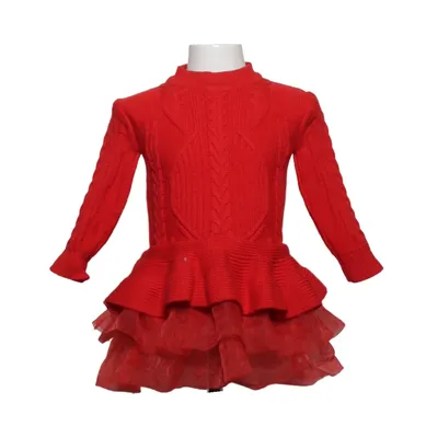 Dress (Red) from Elise Elastane, Polyester