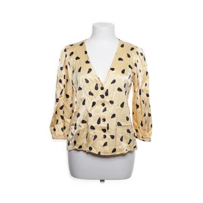 Blouse (Beige, Zwart) van Gestuz Elastaan, Viscose