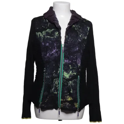 Cardigan (Sort, Flerfarvet) fra Eva & Claudi Polyamid, Viscose, Uld