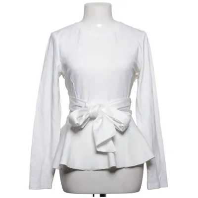 Peplumtopp (Vit) från Lost Ink Elastan, Polyester, Viskos
