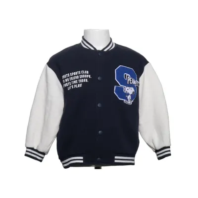 Veste universitaire (Bleu, Blanc) de Zara x Peanuts Coton, Élasthane, Polyester