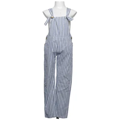 Tuinbroek (Blauw, Wit) van Lily Balou Katoen