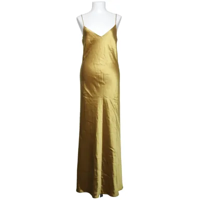 Maxi jurk (Geel) van Galvan London Acetaat, Elastaan, Polyester, Zijde