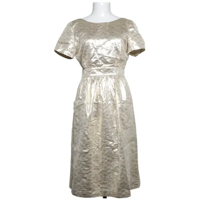Jurk (Goud) van Sézane Katoen, Metallvezel, Viscose