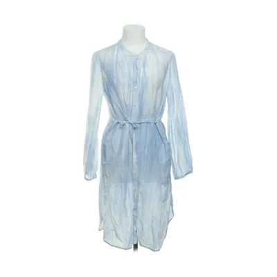 Jurk (Blauw, Wit) van Marc O'Polo Katoen, Zijde