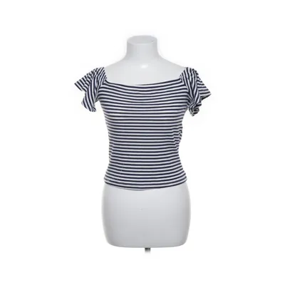 Topp (Blå, Vit) från Mango Basics Elastan, Polyester, Viskos