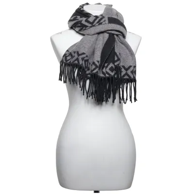 Scarf (Gray, Black) from Agatha Acrylic, Wool