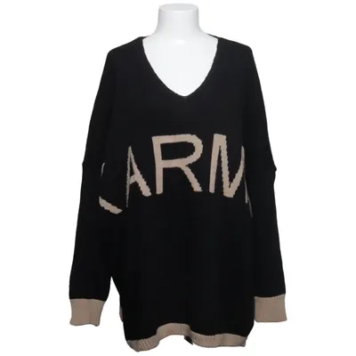 Sweater (Black, Beige) from Karma Acrylic, Wool