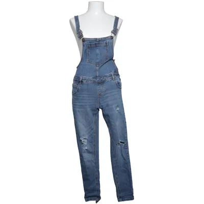 Hängselbyxor (Blå) från Denim Co Bomull, Elastan