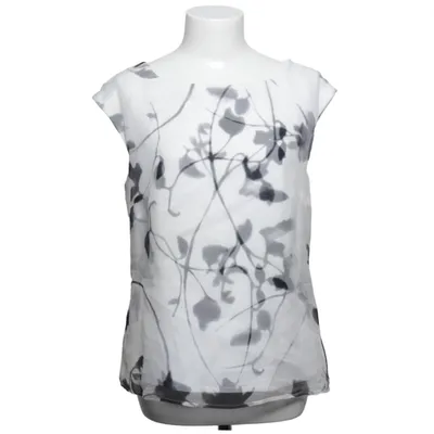 Top (White, Black) from Laurèl Silk, Viscose