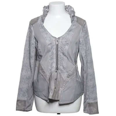 Jacket (Gray) from Tredy Elastane, Polyamide, Polyester, Polyurethane, Viscose