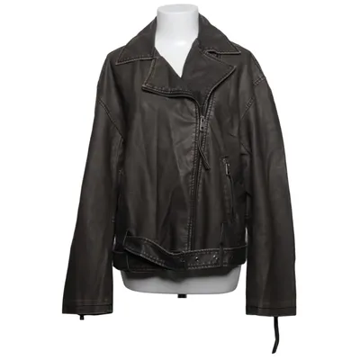 Biker jacket (Gray) from Gina Tricot Polyester, Polyurethane, Viscose