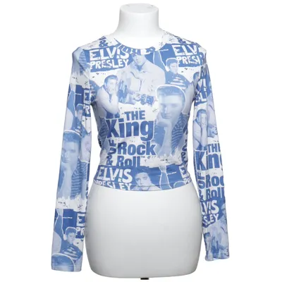 Topp (Blå, Vit, Flerfärgad) från Elvis Presley Elastan, Polyester