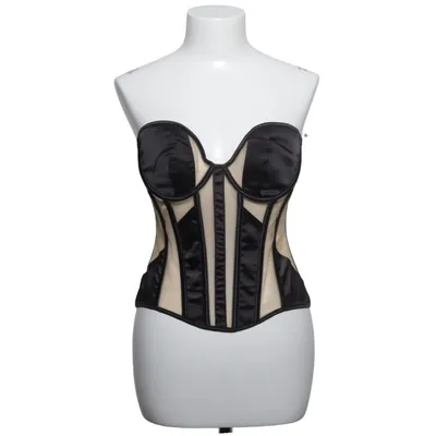 Korsett (Svart, Beige) Elastan, Polyester