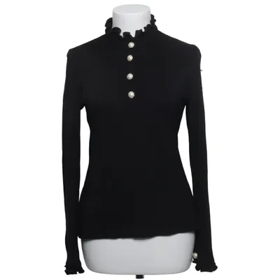 Henley shirt (Black) from Veronica Virta Elastane, Polyester, Viscose
