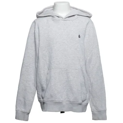 Capuchon sweater (Grijs) van Jack & Jones Katoen, Polyester, Viscose