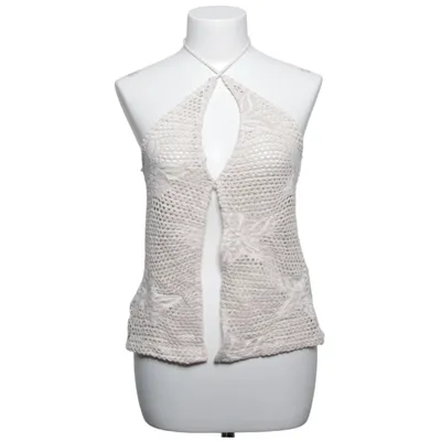 Halter neck top (Beige) from Pull & Bear Cotton, Polyester, Viscose