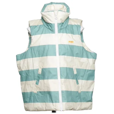 Outer vest (Green, White) from Tinycottons Cotton, Polyester