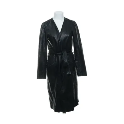 Leren jas (Zwart) van Twist & Tango Leer, Polyester, Viscose