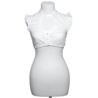 Dirndl blouse (White) from Angermaier Cotton