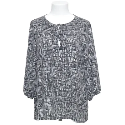 Blouse (Zwart, Wit) van Dobber Polyester