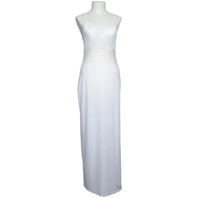 Maxi jurk (Wit) van Sally & Circle Elastaan, Polyamide, Polyester