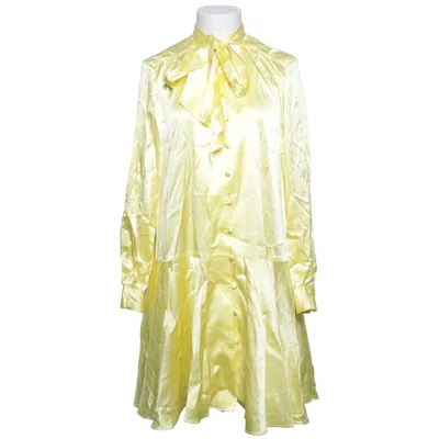 Robe (Jaune) de Beige Soie