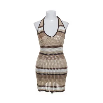 Strandklänning (Beige, Brun, Vit) från Romee Strijd x NA-KD Akryl, Bomull